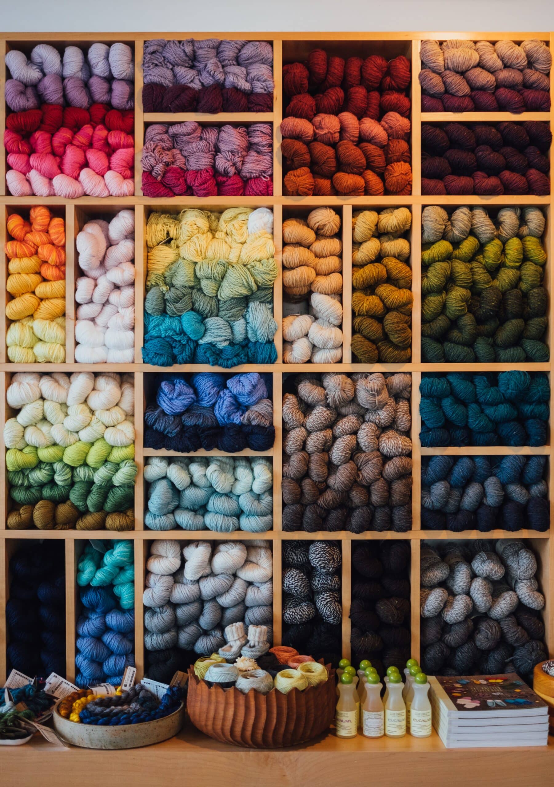 Assortment of Colorful Thread Balls